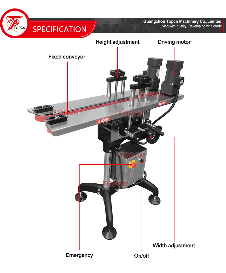 Conveyor Belt For Ink Jet Printer Bottle Clamping Conveyor Transition Bottles Convey