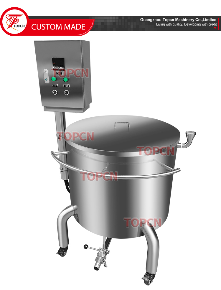 Stainless Steel 50L 100L 200L Chocolate Butter Honey Sugar Candle Wax Heating Melting Storage Tank