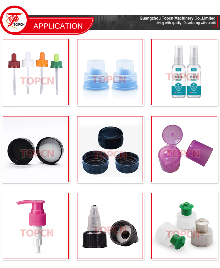 TOPCN Factory Customize Automatic Hand Gel Beverage Glass Spray Dropper Bottle Plastic Caps Screw Capping Machine Line