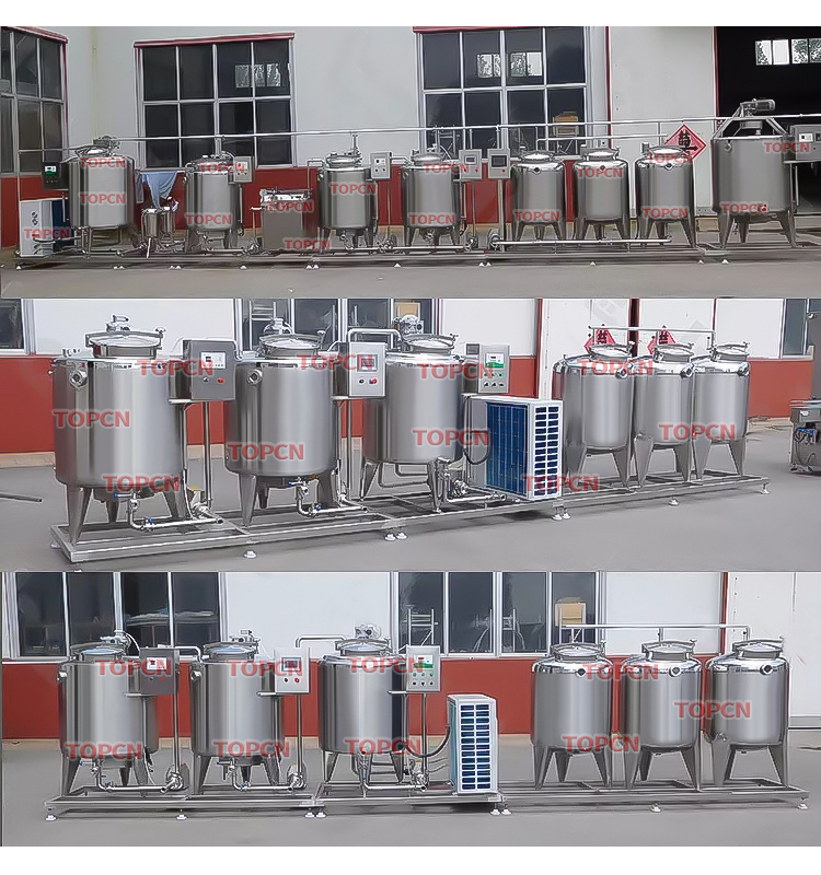 Fresh Milk Pasteurization Equipment Greek Yogurt Production Line Small Scale Yogurt Make Machine