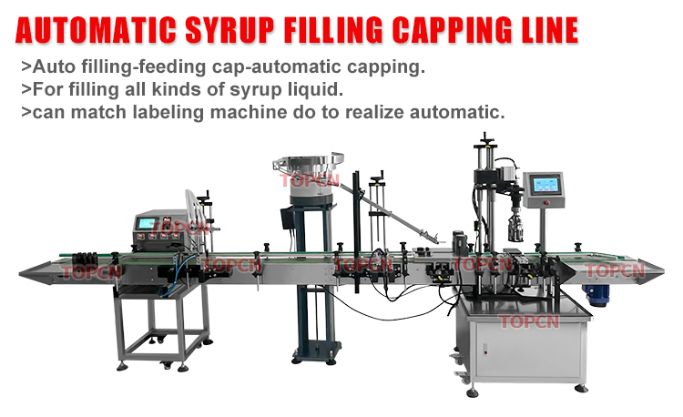 Automatic Whisky Health Wine Syrup Produciton Line Alcohol Syrup Bottle Filling Capping Machine