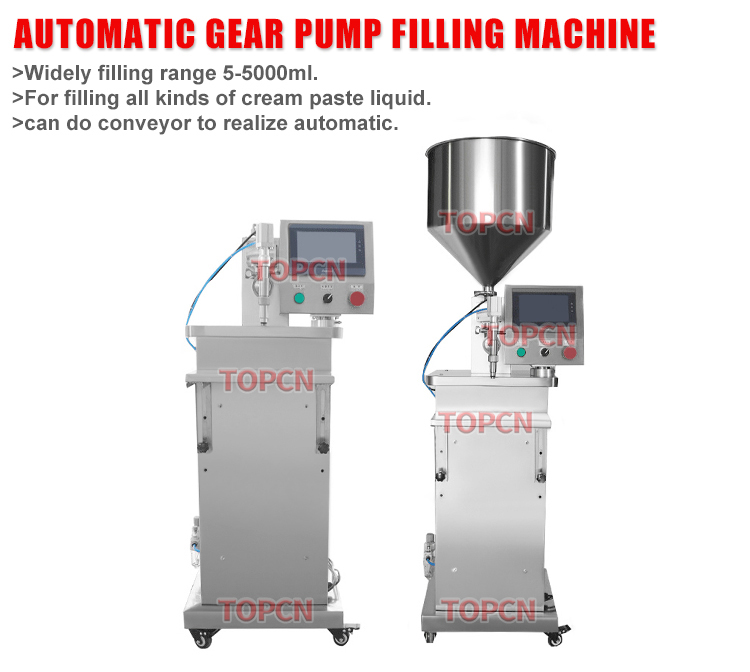 Automatic Desktop Single Diving Head 2000BPH Automatic Servo Gear Pump Filling Machine Manufacturing Plant