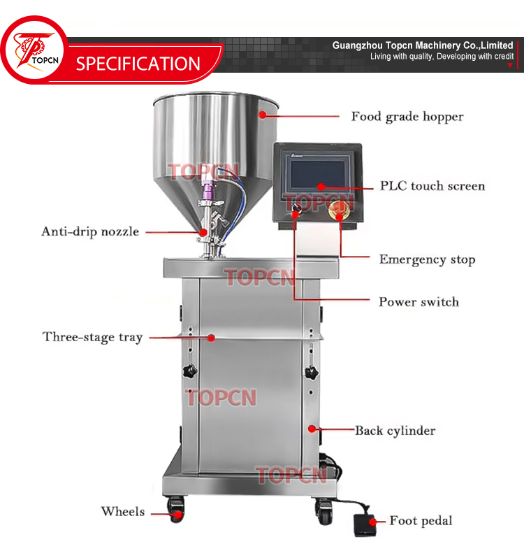 Automatic Desktop Single Diving Head 2000BPH Automatic Servo Gear Pump Filling Machine Manufacturing Plant