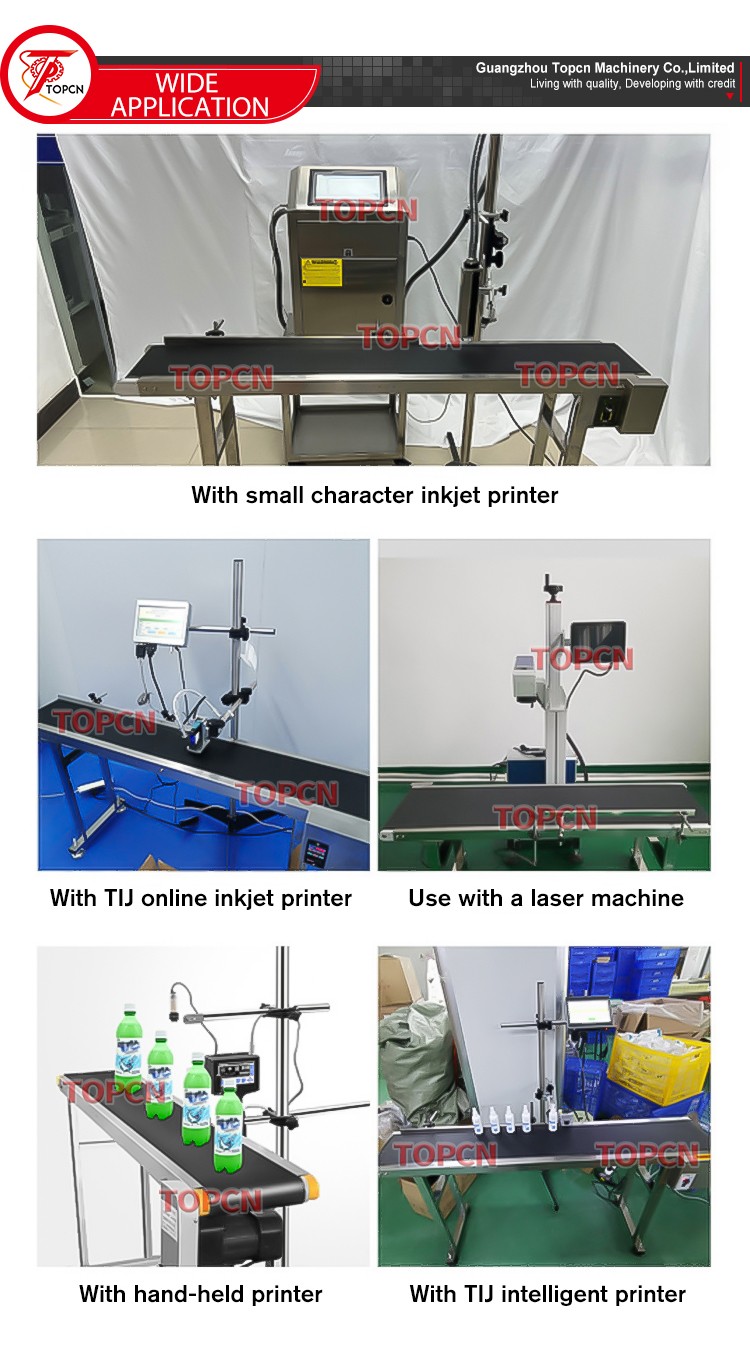 Automatic adjustable bottom Ink coding conveyor bottle belt transfer machine