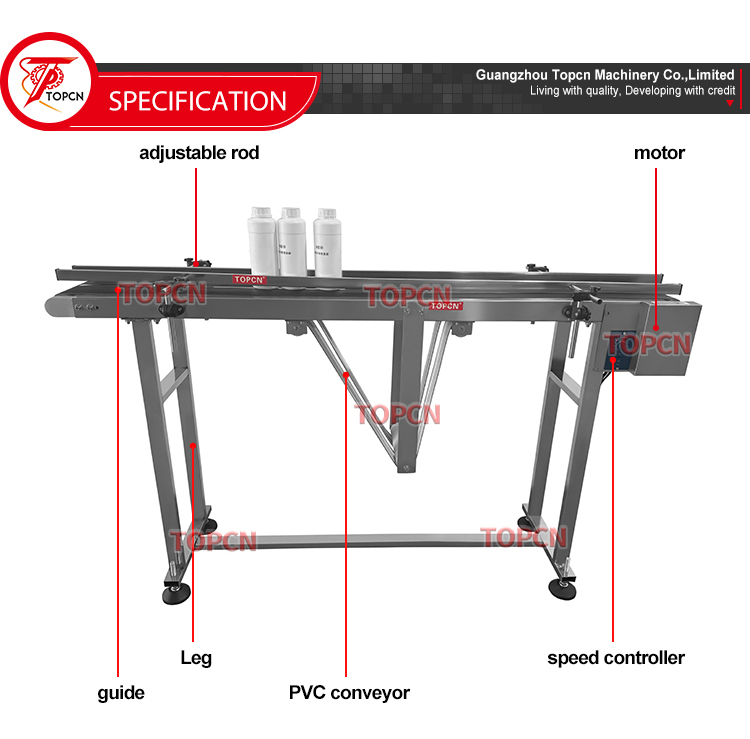 Automatic adjustable bottom Ink coding conveyor bottle belt transfer machine