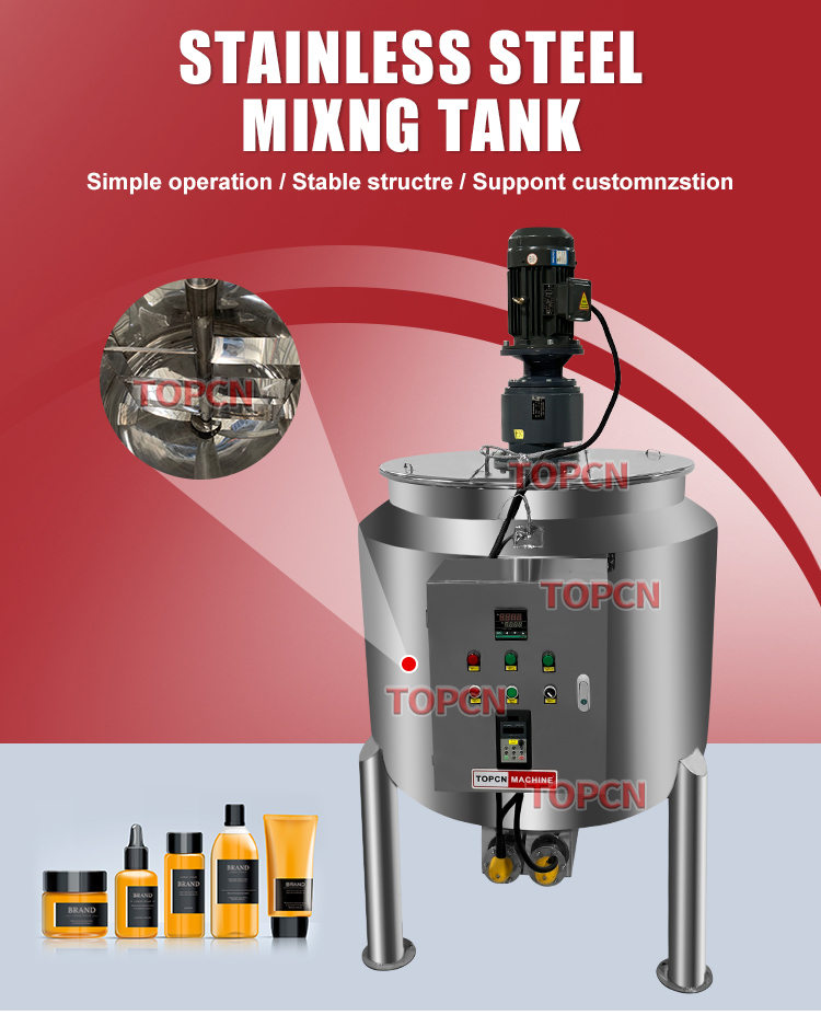 Factory Price 500L 1000L Double Jacket Heating and Mixing Tank