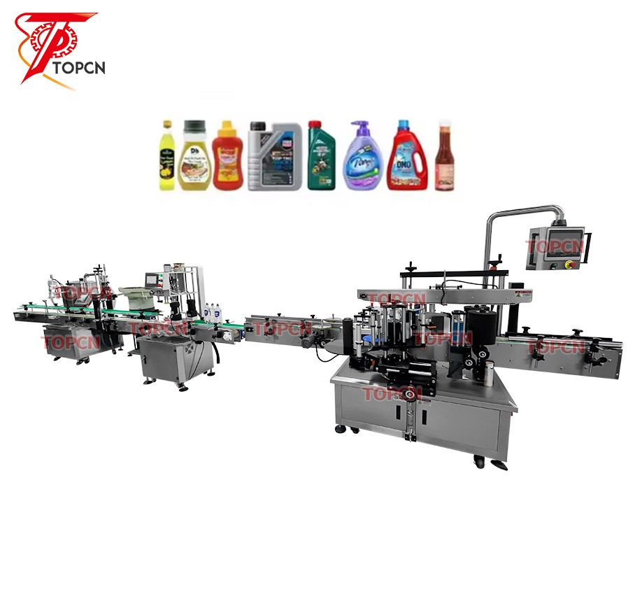 Laundry Detergent Dish Soap Dish washing Liquid Paste Gel Bottles Gear Pump Filling Capping Laeling  Machine Production Line